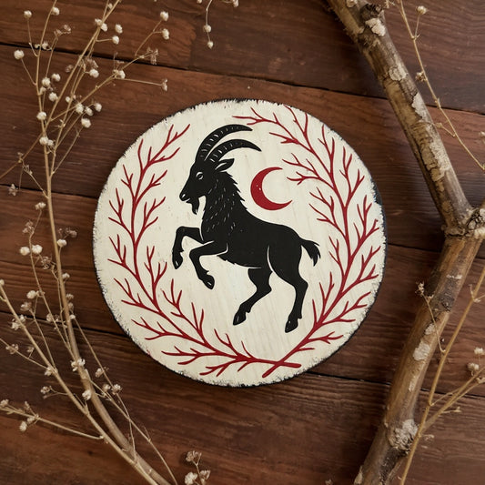 Holzschild Black Phillip’s Mark Woodsbound