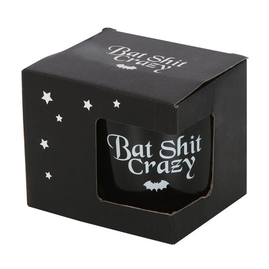 Tasse Bat shit crazy schwarz Becher