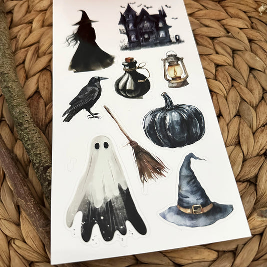 Stickerbogen Witchy Halloween
