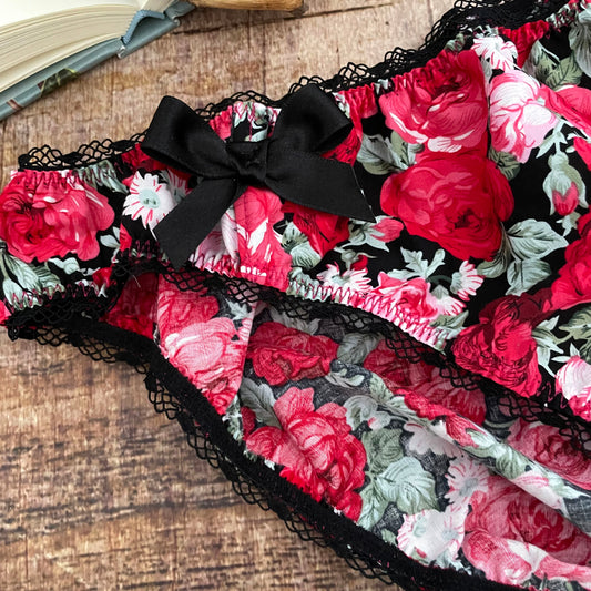 Höschen Rosen Baumwollslip Cottagecore