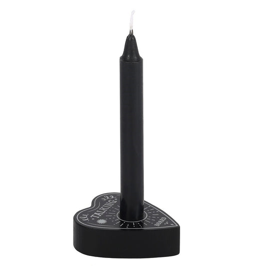 Kerzenhalter Talking Board schwarz Ritualkerze Witch