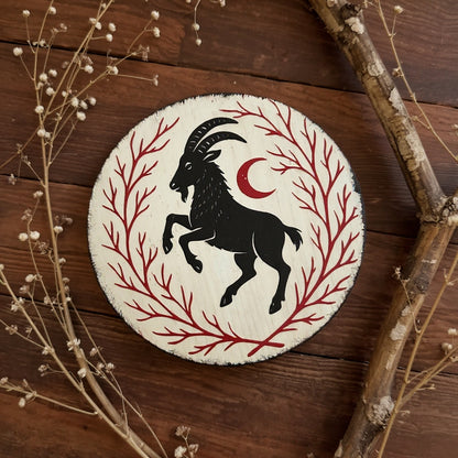 Holzschild Black Phillip’s Mark Woodsbound
