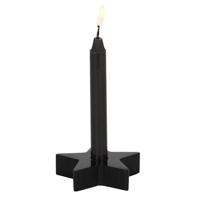 Kerzenhalter Stern schwarz Ritualkerze Witch