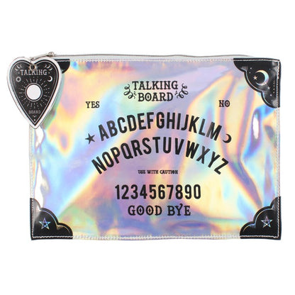 Kosmetiktasche irisierend  Kulturbeutel Glitzer Talking Board