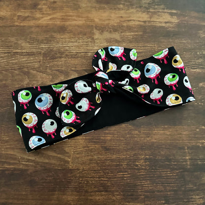 Haarband Eyeballs Halloween Bandana spooky Rockabilly