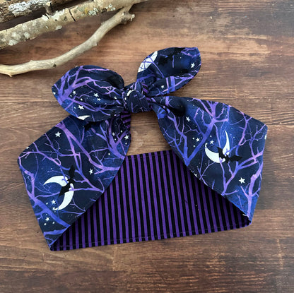 Haarband Halloween Midnight Bats violet