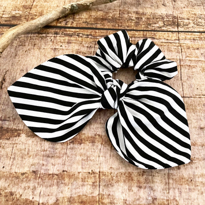 Scrunchie mit Schleife Streifen Haargummi