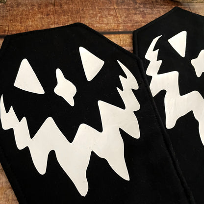 Mug Rugs Untersetzer Coffin Pumpkin Platzdeckchen gothic