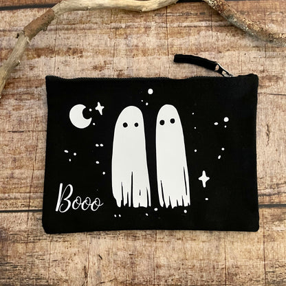 Kosmetiktasche Ghost Boo Kulturbeutel schwarz Halloween