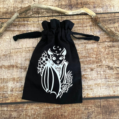 Schmuckbeutel Tarotbeutel Fledermaus
