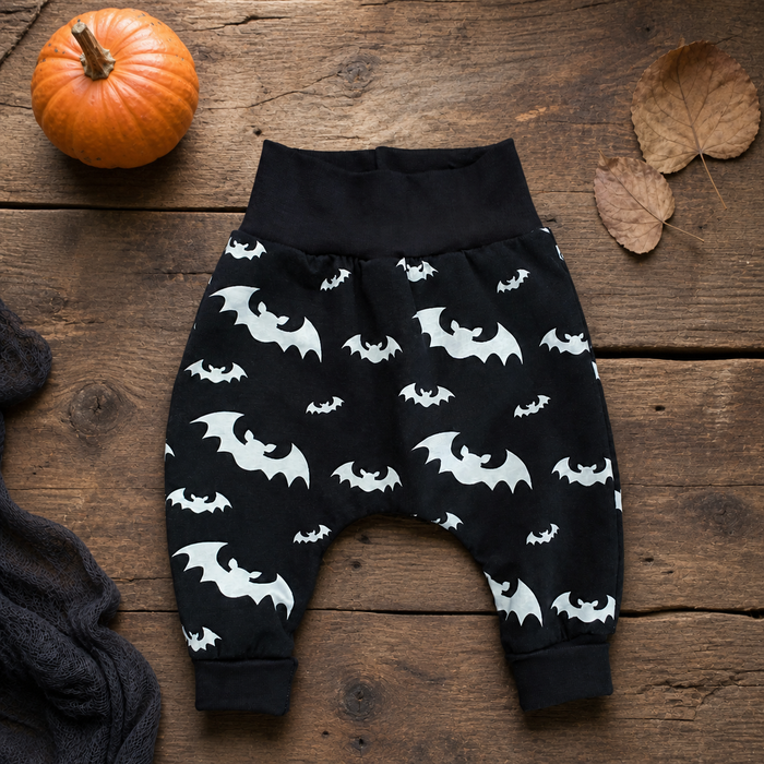 Babyhose Fledermäuse Jogger schwarz