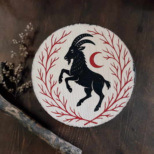 Holzschild Black Phillip’s Mark Woodsbound