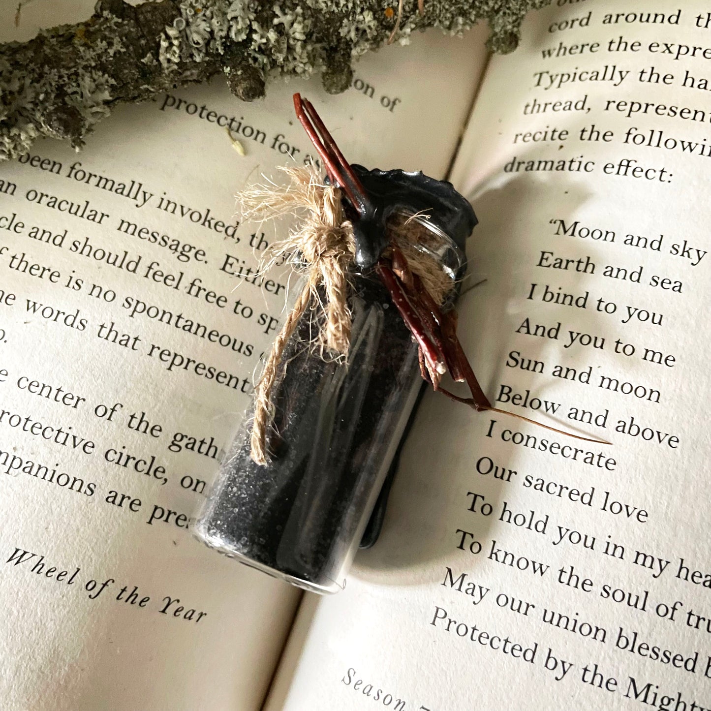 Spell Jar Black Salt Talisman Witch Salt