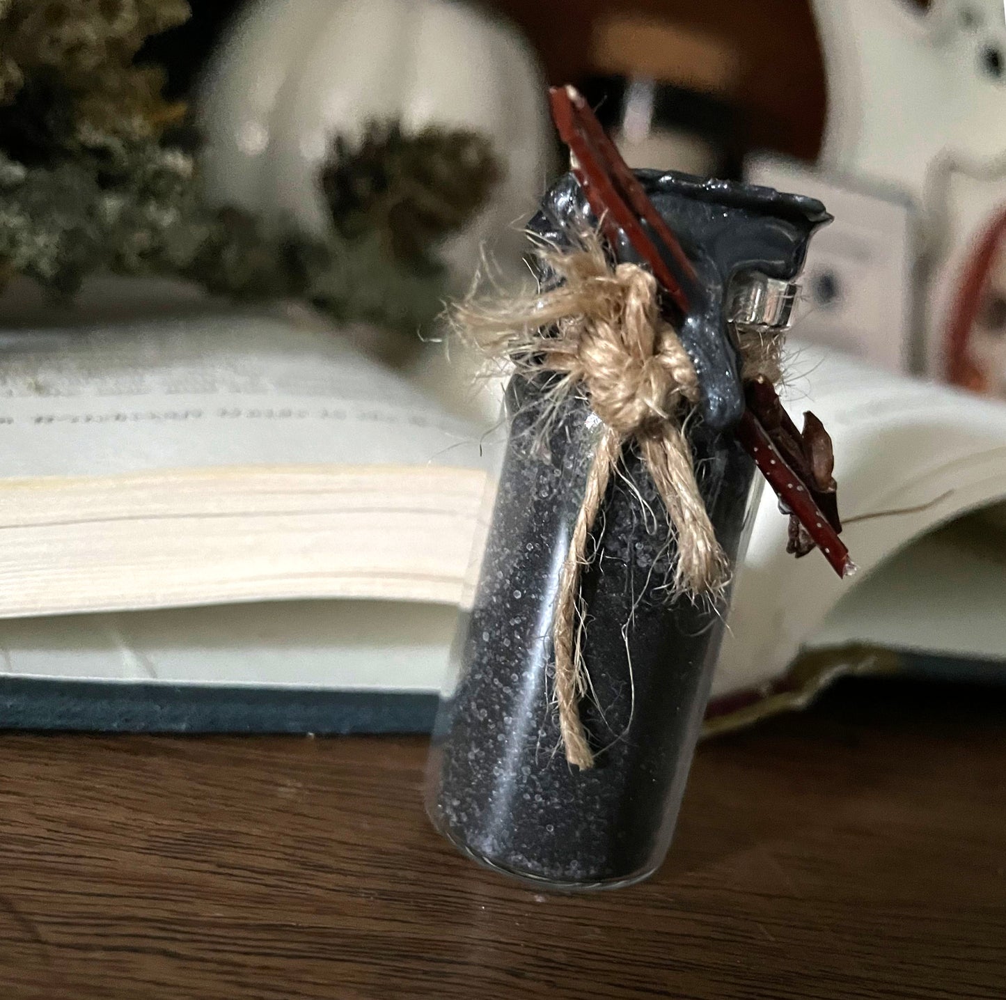Spell Jar Black Salt Talisman Witch Salt
