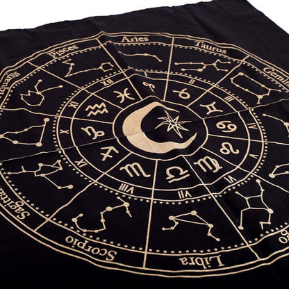 Altartuch Astrologie schwarz gold