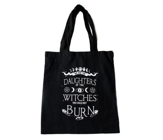 Stoffbeutel We are the daughters of the witches you could not burn schwarz gothic