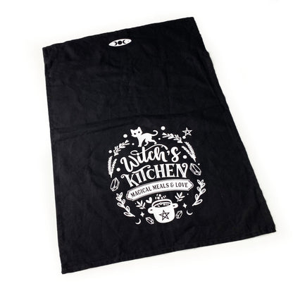Tea towel Geschirrtuch Witch's Kitchen schwarz gothic