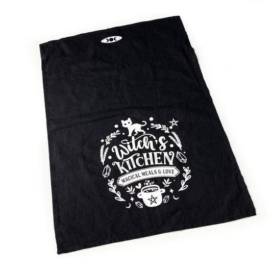 Tea towel Geschirrtuch Witch's Kitchen schwarz gothic