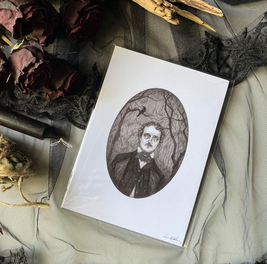 Kunstdruck EDGAR ALLAN POE - Art Print by Caitlin McCarthy